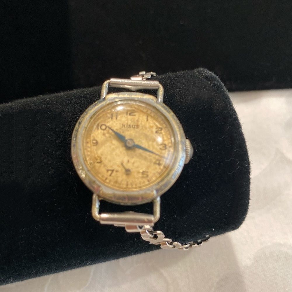 Vintage Antique 1930’s Art Deco Nisus Silver Winding Watch - Picture 7 of 10